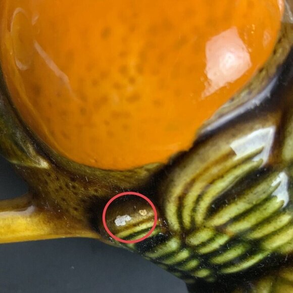 Inarco Vintage Ceramic Fruit Basket Mugs Pair Orange Lemon Design Coffee Cups - Picture 8 of 8